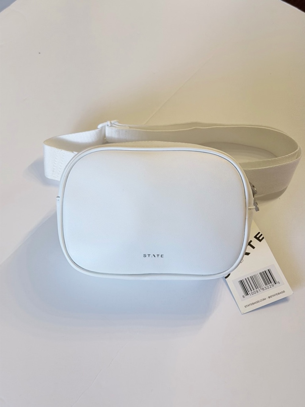State Bennett White Fanny Pack